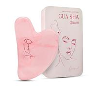 Gua Sha Cara | Piedra Cuarzo Rosa Premium | Masaje y Drenaje Linfático | Guasha Gasha Face Shaper Adelgazar Facial [OanovA]