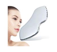 Gua Sha Facial Tool, Stainless Steel Gua Sha with Comb Teeth, Facial Massage, Used for Face, Neck, and Around Lips, Gua Sha Massage Board Shaping Jaw