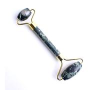 Gua Sha Masaje 1 unidad de masajeador facial de cristal de doble cabeza Natural, herramienta Facial, rodillo de masaje de cuarzo, palo Reiki, selección de regalos de salud para mujeres-piedra médica