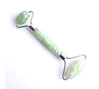 Gua Sha Masaje 1 unidad de masajeador facial de cristal de doble cabeza Natural, herramienta Facial, rodillo de masaje de cuarzo, palo Reiki, selección de regalos de salud para mujeres-jade qinghai