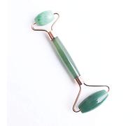 Gua Sha Masaje 1 unidad de masajeador facial de cristal de doble cabeza Natural, herramienta Facial, rodillo de masaje de cuarzo, palo Reiki, selección de regalos de salud para mujeres-venturina