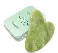 Gua Sha Piedra de Jade 100% Auténtico en Forma de Corazón by Plantifique - Gua Sha Facial Antiarrugas Para Tonificar y Reafirmar la Piel - Masajeador Facial, Guasha Para el Masaje Facial