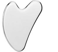 Gua sha stein, piedra Gua Sha de acero inoxidable, herramienta Guasha facial for esculpir la línea de la mandíbula y reducir la hinchazón, regalo for el cuidado de la piel - Plata