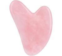 Gua sha stein, rodillo de jade rosa natural for masaje facial, tablero gua sha, piedra de cristal, masajeador de jade, raspado de ojos facial y corporal, 1 pieza(Pink colour)