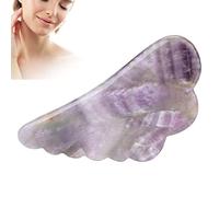 Gua Sha Tool, Piedra de Amatista Guasha Board Herramienta de Masaje de Raspado Portátil Masajeador de Raspado Facial para SPa Terapia de Acupuntura Masaje Lifting Facial
