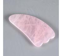 Gua Sha Tools Gouache Gua Sha 100% Natural Piedra de cuarzo rosa China Guasha tradicional, Tipo 2