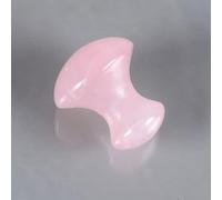 Gua Sha Tools Gouache Gua Sha 100% Natural Piedra de cuarzo rosa China Guasha tradicional, Tipo 6