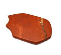 Gua Sha Tools, herramienta de masaje de piedra roja natural Guasha, tabla de gua sha facial, ayuda a reducir el dolor muscular y la relajación