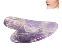 Gua Sha Tools, Piedra De Raspado De Jade Gua Sha, Masajeador De Piedra De Jade Para Rostro De Belleza, Piedra De Masaje Natural Para Estiramiento De Mejillas De Piel De Cuello Facial(Violeta)