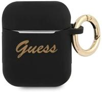 Gua2sssk - Carcasa de Silicona para Airpods Preto/Preto Vintage Script