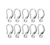 Guaber 10Pcs/Set Earring Hooks Hypo Allergenic French Ear Wires with Coil Hook Earrings Making Supplies Jewelry Findings Decor DIY Paint by Numbers For Adults