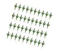 Guaber 40 aerosoles permanentes de pino con tallos de alambre, seguros, nunca tóxicos, sostenibles, amigables, adornos para árbol de Navidad, uso interior, nunca tóxicos, decoraciones de Navidad