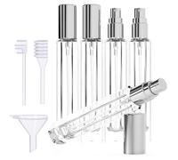 Guaber 5pcs Glass Perfumes Atomizer Juego De Rociadores Viaje A Prueba Fugas La Botella Incluye Accesorios Recarga Fragancias Contenedor Portátiles