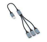 Guaber Adaptador USB tipo C a 2.0 macho a 3 2.0 hembra, adaptador conector para ordenador portátil, expansión de dispositivo USB