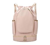 Guaber Bolsa de tenis separada seca y húmeda con cordón, para gimnasio, baloncesto, fitness, bádminton, para mujeres y hombres, gimnasio, con cordón, tenis, fitness, baloncesto