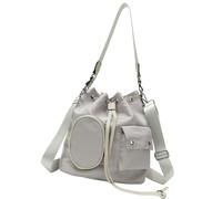 Guaber Bolso cruzado de nailon con cordón para mujer, estilo coreano, de gran capacidad, bolso de hombro, Green, As shown in the picture 13cm error