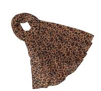 Guaber Bufanda suave con estampado animal resistente a las arrugas, chal elegante para el cuello, bufanda para la cabeza para mujer, accesorio de moda con estampado de leopardo, Ty3, Talla única