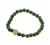 Guaber Cadena de mano de imitación de jade con buena suerte y riqueza, para uso diario, joyería para fiestas y celebraciones, accesorio de éxito en el lugar de trabajo, joyería para mujer, talla única