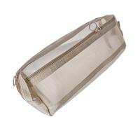 Guaber Clear Bag Bag Case De Estética Doble Malas Meshes Bolsas Lápices Suministros Oficina Gran Capacidad Bolsas Malla Doble para Estudiante