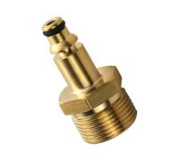 Guaber Conecta rápidamente el adaptador de latón para pistola de agua de alta presión, resistente a la intemperie, la mayoría de los aerosoles de boquillas, acoplamiento de interrupción de presión