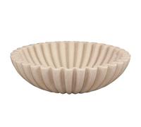 Guaber Cuenco decorativo para manualidades, cuencos de frutas, anillos retro, con volantes, cuencos festoneados, modernos, decoración del hogar, regalo de boda, cuenco elegante