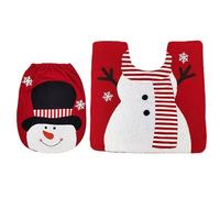 Guaber del Asiento Muñeco De Nieve La Navidad Y Estera Juego Baño Navidad Accesorios para Fiestas Decoración Hogar Inodoro