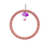 Guaber Durabilidad Cuerda De Algodón Columpio para Pájaros Perca con Diseño Interactivo Loros Actividad Física Y Enriquecimiento Social Entrenamiento del Equilibrio Anillos Columpio Pájaros