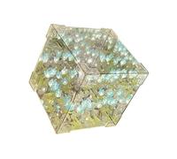 Guaber Handcrafts - Juego de luces nocturnas de tulipanes para decoración del hogar, kit de manualidades hecho a mano, lámpara de cubo de flores, adorno de escritorio, lámpara de mesa, tulipanes
