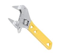 Guaber Herramienta de llave ajustable de acero resistente de 20 mm, medidas grabadas, llave de mango antideslizante para mecánicos, llave ajustable para espacios reducidos