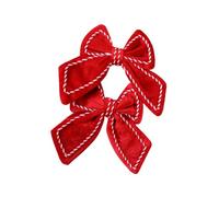 Guaber Lazos Aterciopelados De Uso Múltiple Juego 2 Adornos Navideños Calidad para Decoraciones Árboles Y Centros Juego Decoración Navideña Aterciopelada