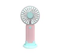 Guaber Lindo Ventilador De Escritorio Handheld Circuladores De Aire Diseño Lindo Pequeño Poderoso para Mantenerse Cómodo Ventilador con La Base