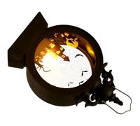 Guaber Luz LED de castillos con temática de Halloween, materiales de decoración vintage, fácil de conectar para eventos de celebración, lámpara de celebración de Halloween fácil de usar