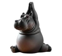 Guaber Meditaciones Figuras De Hipopótamo Torpe Desktop Desktop Decors Regalo para Meditar A Los Entusiastas Los Entusiastas Meditaciones Hipopótamo Figurina
