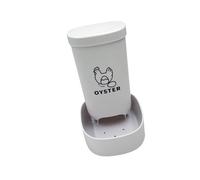 Guaber Multi Purpose Poultry Feeder For Shells and Grit Plastic Construction Easy To Clean Outdoor Use Chicken Shell Dispenser