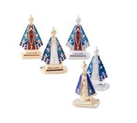 Guaber Nossa Senhora Aparecida Estatua De Colección Decorativa Figuras De Adorno Metal Oración Espiritual Regalo Católico Religioso