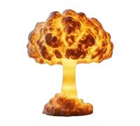 Guaber Resinas Hongo Nube Escultura Lámpara De Modelo Explosión Nuclear Luz Nocturna LED para Hogares Modernos Oficina Adorno Escritorio Ahorro Energía Hongo Nube Escultura