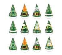 Guaber Sombrero verde para decoración de festivales del día de San Patricio, decoración del día nacional irlandés, suministros de fiesta, tapa de papel decorativa, festival irlandés