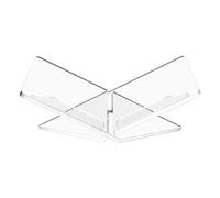 Guaber Soporte acrílico transparente para libros, soporte acrílico para libros, soporte abierto para mostrar libros de cocina, revistas, libros de cocina, revistas