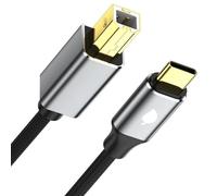 Guaber Velocidad Rápida Tipo C Cable De Impresora USB A B Impresora del del Controlador para Transferencia Datos Eficiente B Tipo