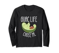 Guac Life Chose Me Funny Aguacate Guacamole Amantes de la Comida Vegana Manga Larga