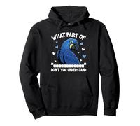 Guacamayo Jacinta Amante del Loro Qué Parte Guacamayo Jacinto Sudadera con Capucha