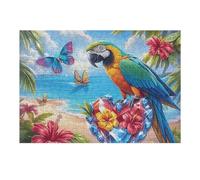 Guacamayo Puzzle 300 Piezas Educativo 3D Familiar Mascota Rompecabezas para Familia Desafío Intelectual DIY Creativo Decoración Hogar 300 PCS