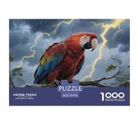 Guacamayo Rojo 1000 Piezas De Rompecabezas para Adultos, Puzzle Tormenta Rainforest Adultos, Juego Familiar Productos Lúdicos Creativos 70x50cm/1000pcs