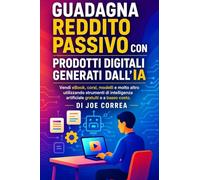 Guadagna Reddito Passivo con Prodotti Digitali Generati dall'IA: Vendi eBook, corsi, modelli e molto altro utilizzando strumenti di intelligenza ... costo: 4 (Serie Di Business Online Con l'Ia)