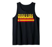 Guadalajara Ciudad España Vintage Estética Vacaciones de Verano Camiseta sin Mangas