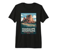 Guadalupe Montañas Parque Nacional Vintage Camping Hombres Mujeres Camiseta Premium