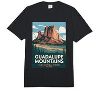 Guadalupe Montañas Parque Nacional Vintage Camping Hombres Mujeres Comfort Colors Adult Heavyweight T-Shirt