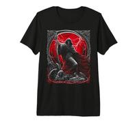 Guadaña de la Parca Ángeles caídos Arte de Terror gótico Oscuro Camiseta Premium
