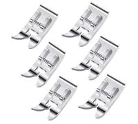 Guador 6 Piezas prensatelas para máquina de Coser, prensatelas a presión pie para Punto Recto pie Universal para Zig Zag para la mayoría de máquinas de Coser domésticas