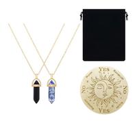 Guador Tablero Péndulo Bruja Tablero de Astrología de Péndulo Mensajes Metafísicos Adivinación Radiestesia Cristal de Péndulo de Radiestesia Kit Suministros Altar Brujería Wicca